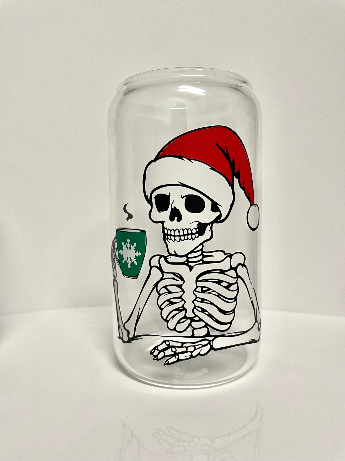 Christmas Skeleton Glass Cups | Dead Inside | Dead Tired