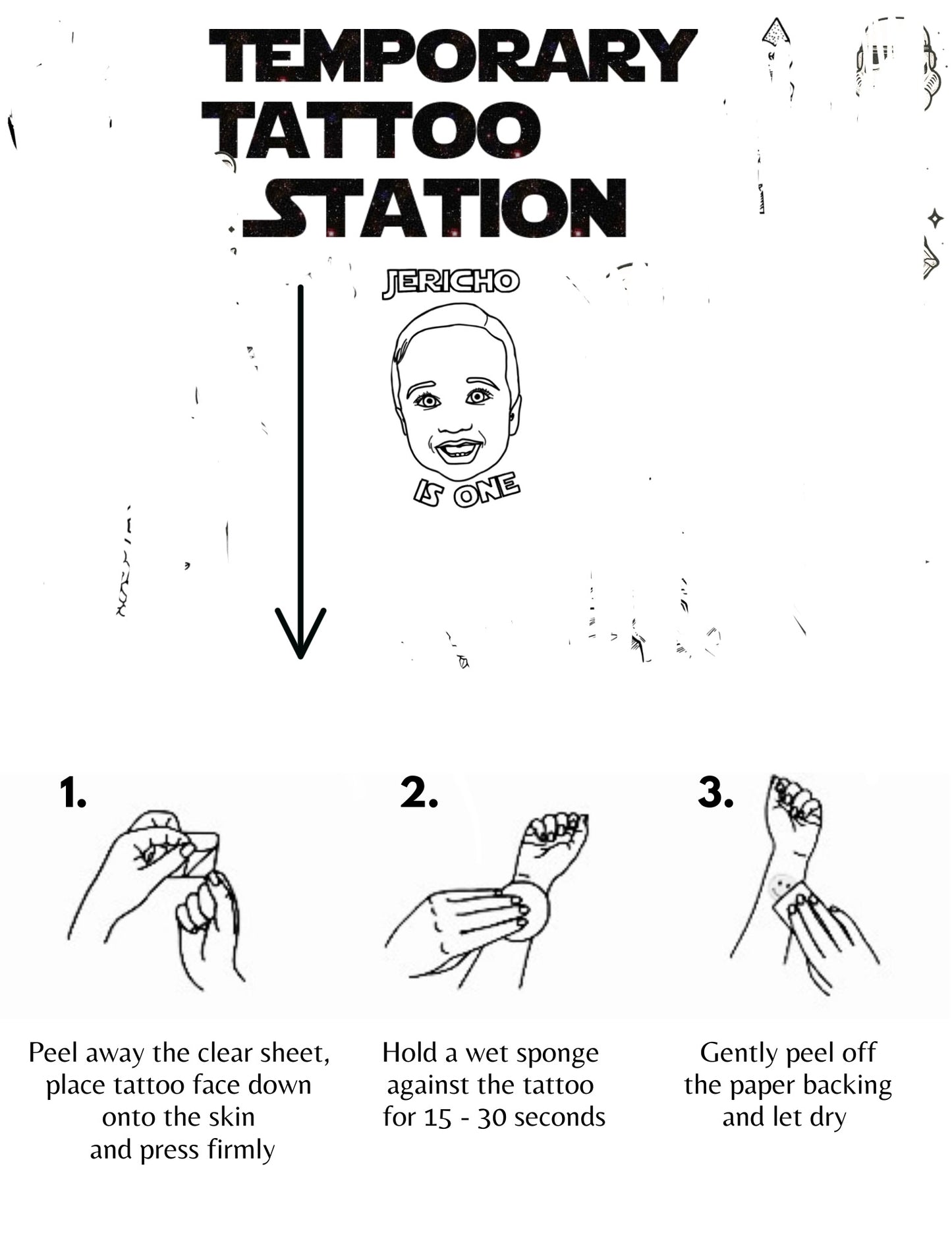 Custom Face Temporary Tattoos