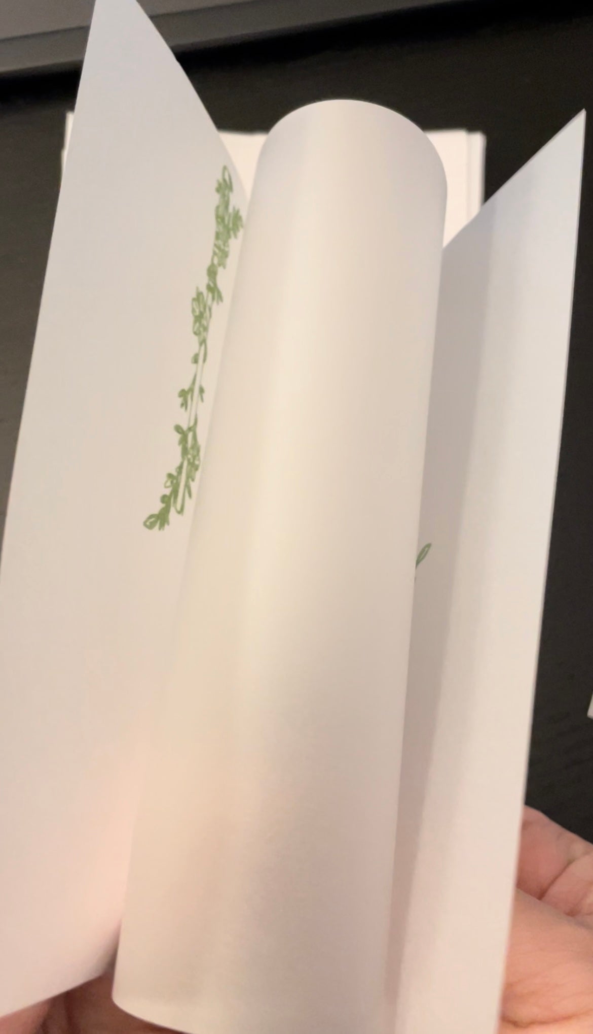 Floral Lightsabers vallum paper for wedding invites