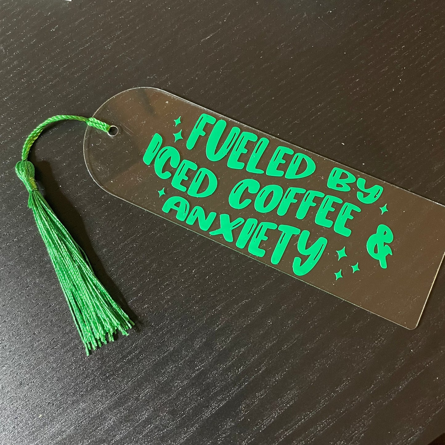 Iced Coffee and Anxiety Bookmark