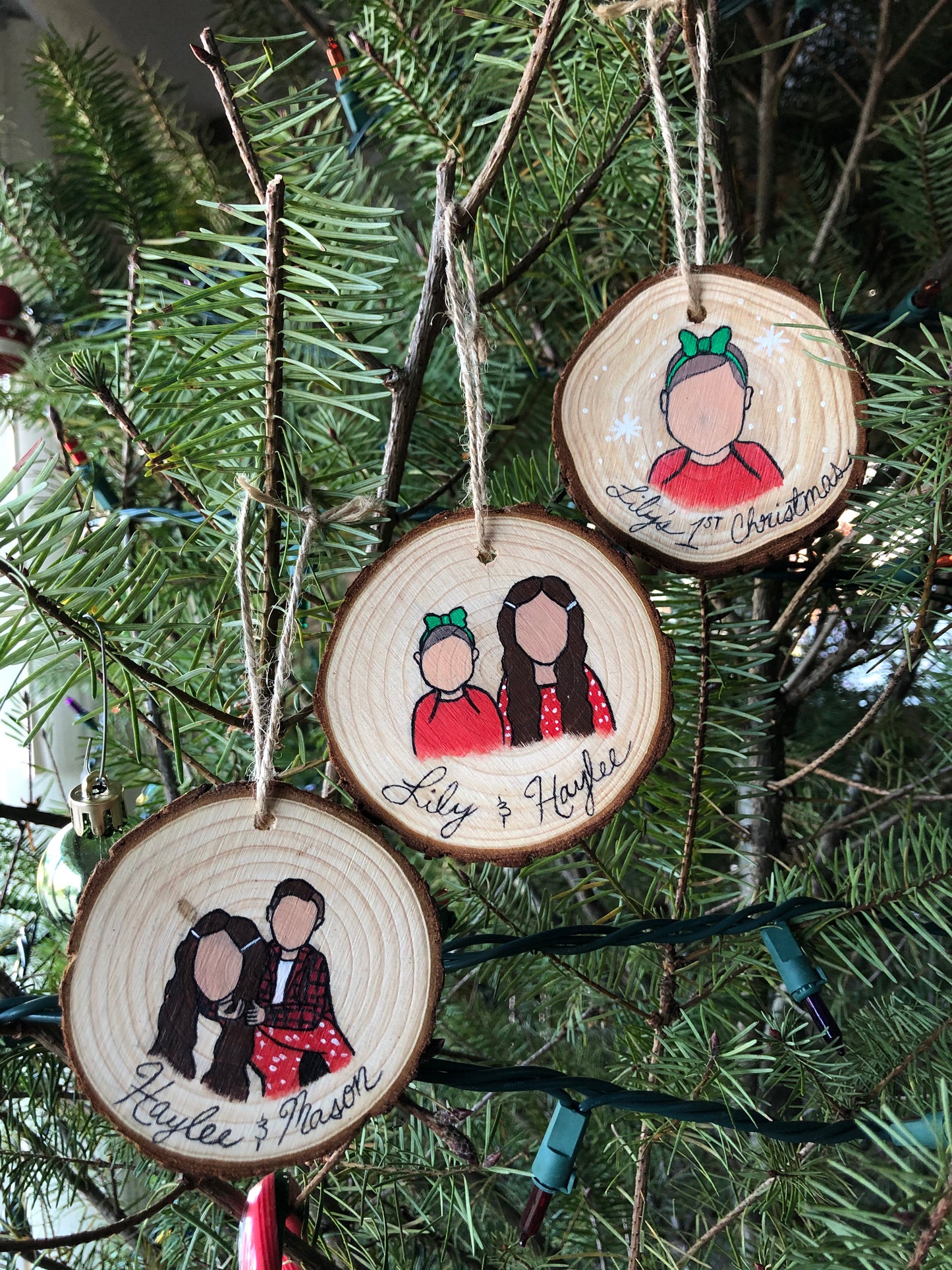 Faceless Portrait Ornaments