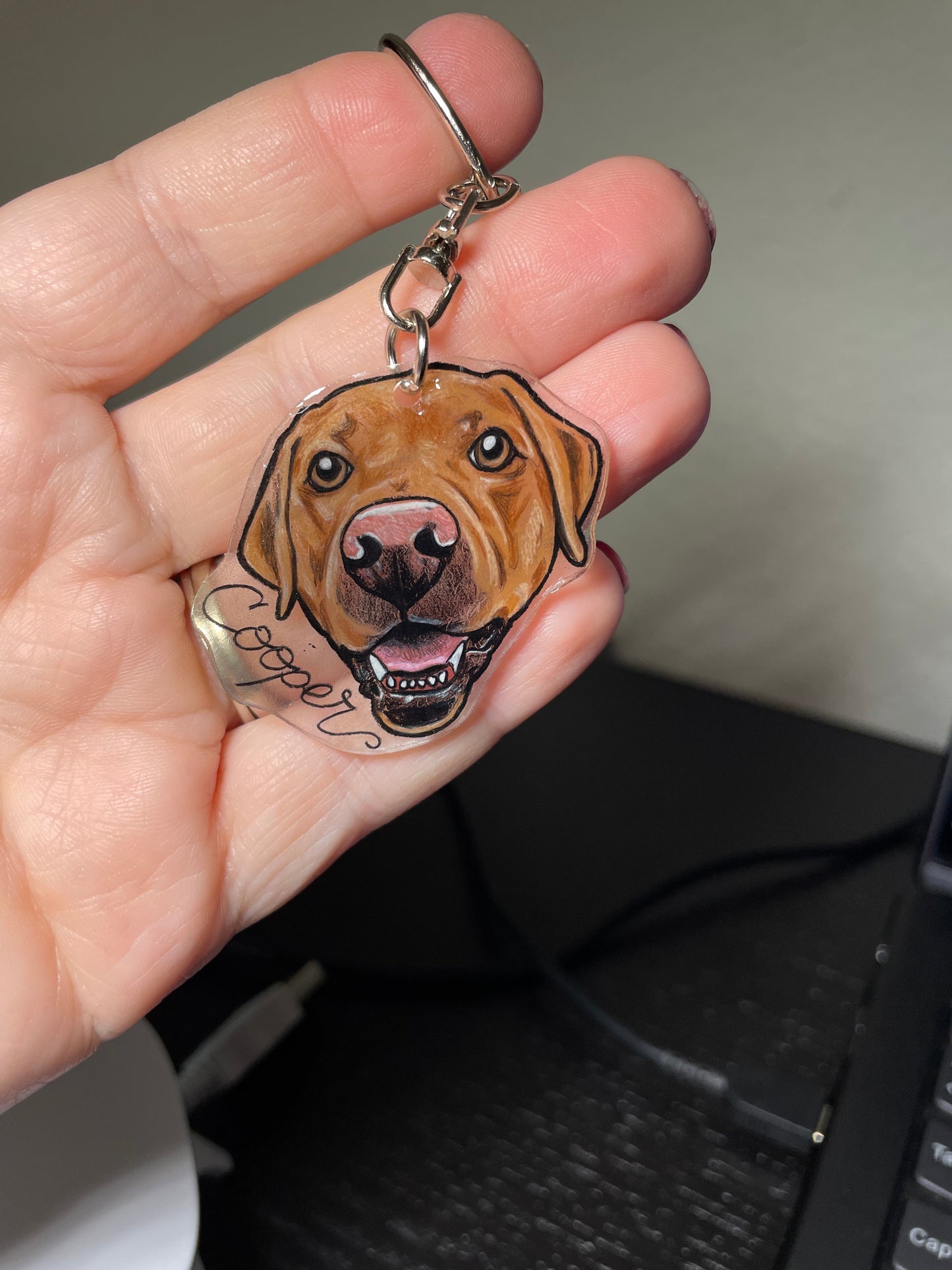Pet Portrait Keychains