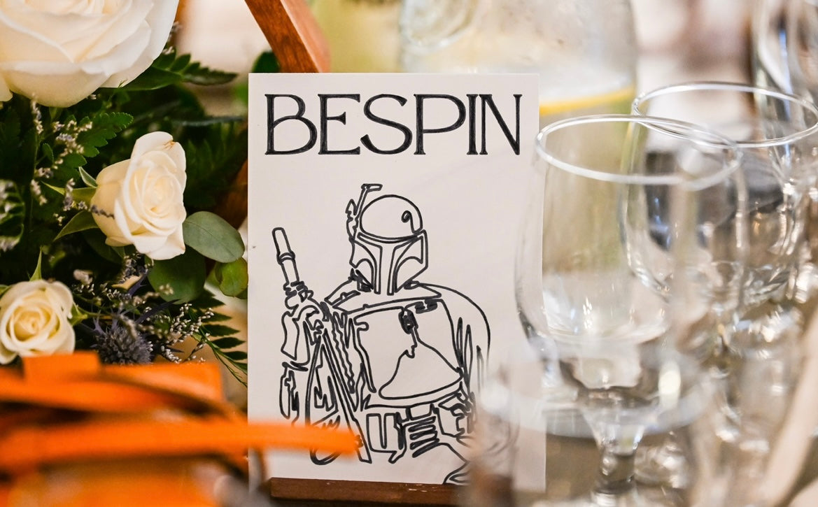 Star Wars Character Table Signs