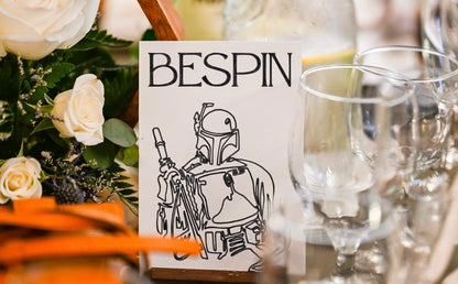 Star Wars Character Table Signs