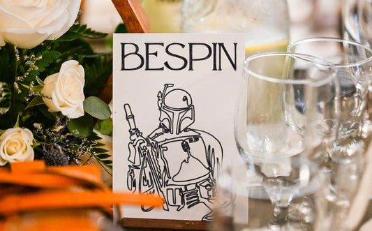 Star Wars Character Table Signs