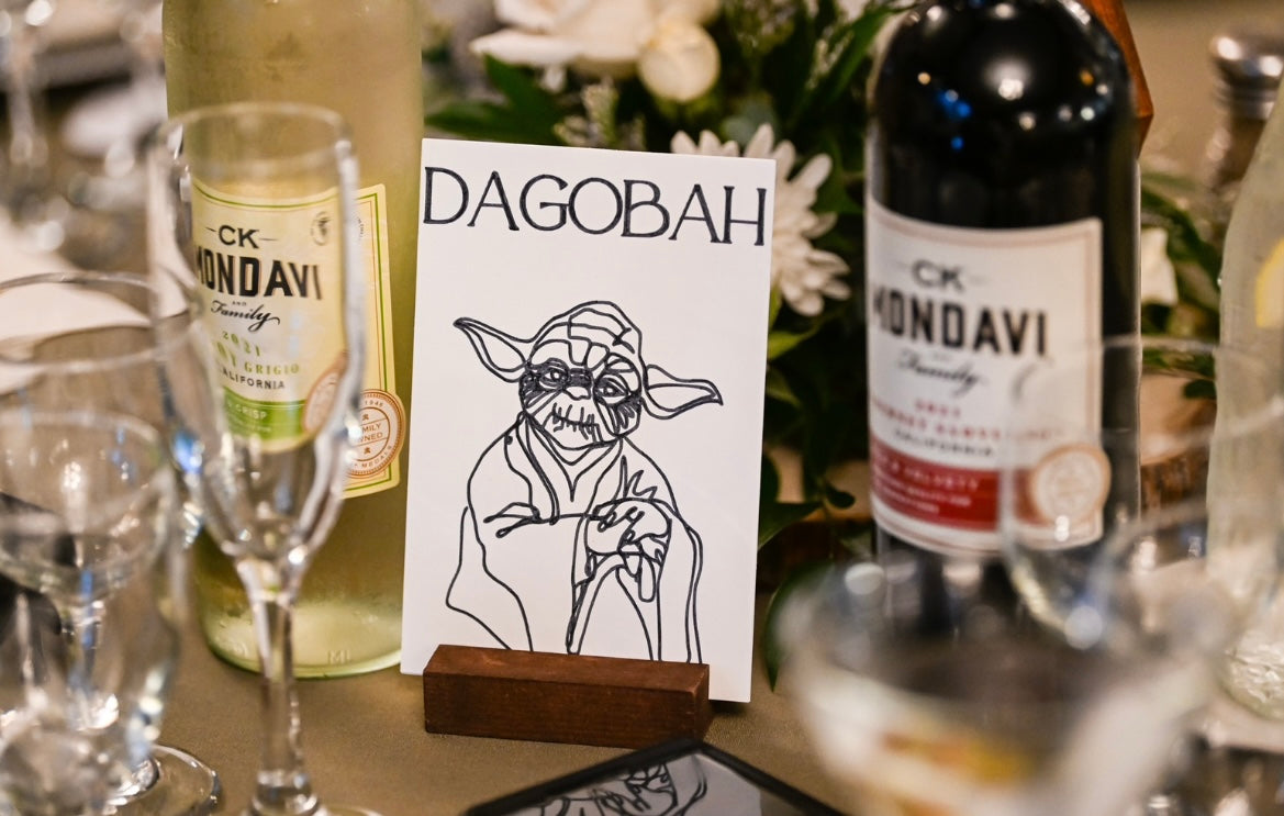 Star Wars Character Table Signs