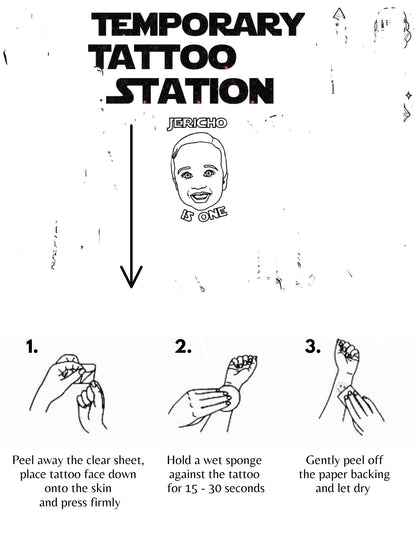 Custom Face Temporary Tattoos