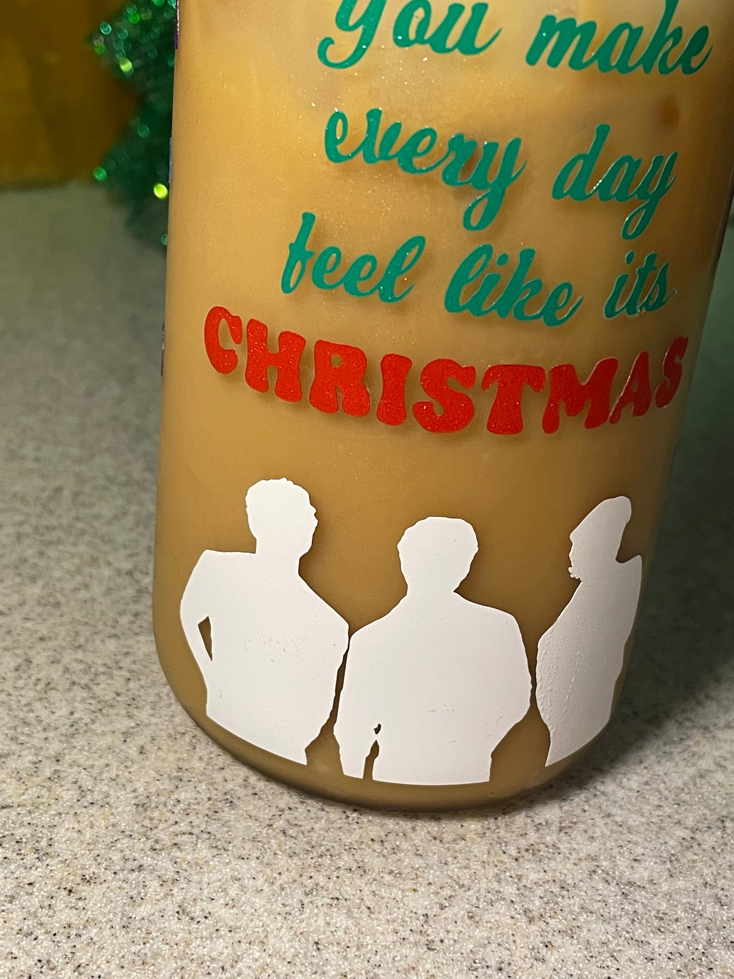 A Very Jonas Christmas Glass | Jonas Brothers Christmas cup | You make every day feel like it’s Christmas