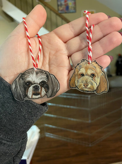 Pet Portrait Ornaments